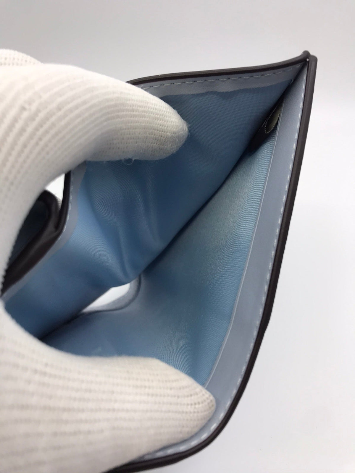 Blue Medium Corner Zip Wallet