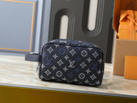 Black & Blue Monogram Print