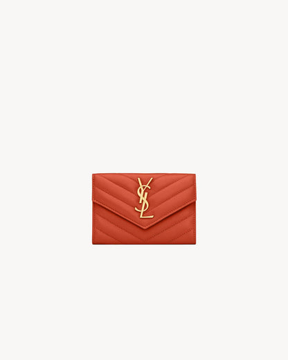 CASSANDRE FRAGMENTS FLAP CARD CASE IN LAMBSKIN